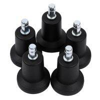 5Pc Office Chair Swivel Casters Fasteners Durable Nylon Steel Bell Glides Wheels Home Computer Chairs Castors Fixer Hardware Kit