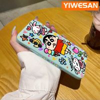 YIWESAN เคสสำหรับ Realme X50โปรเคสลายการ์ตูนไอศกรีมดินสอสีเคสมือถือนิ่มบางลายขอบสี่เหลี่ยมด้านข้างเคสซิลิโคนเคสนิ่มเคสป้องกันการกระแทก