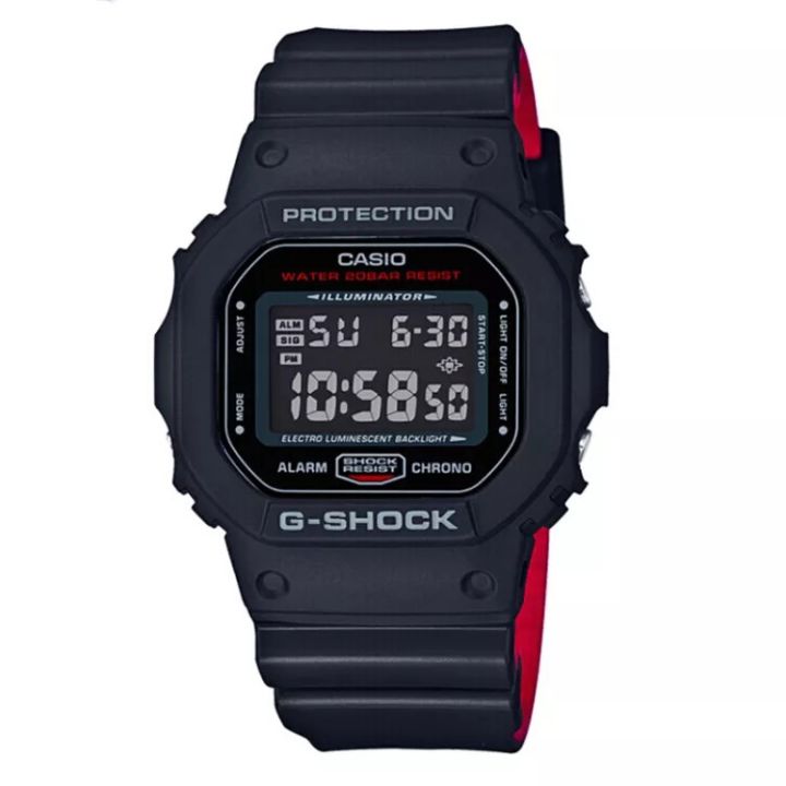 casio-g-shock-รุ่น-dw-5600hr-1นาฬิกาข้อมือผู้ชาย-สายเรซิ่น-สีดำ-แดง-ตัวใหม่ล่าสุด