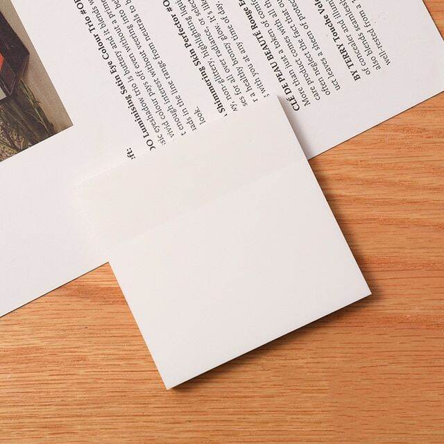 Transparent Sticky Notes Pad 50 Sheets Waterproof SelfAdhesive Sticky