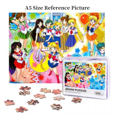 Sailor Moon (9) Wooden Jigsaw Puzzle 500 Pieces Educational Toy Painting Art Decor Decompression toys 500pcs