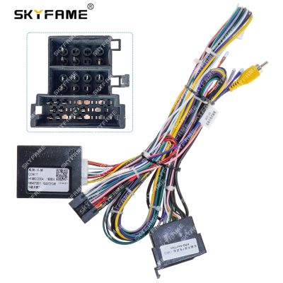 SKYFAME Car 16pin Wiring Harness Adapter Canbus Box Decoder Android Radio Power Cable For Great Wall Steed Wingle 7 CC06.11