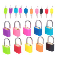 10pcs Mini Rustproof Padlock Diary Lock Luggage Backpack Briefcases Tackle Boxes Diary Lock With Keys For Luggage Random Color