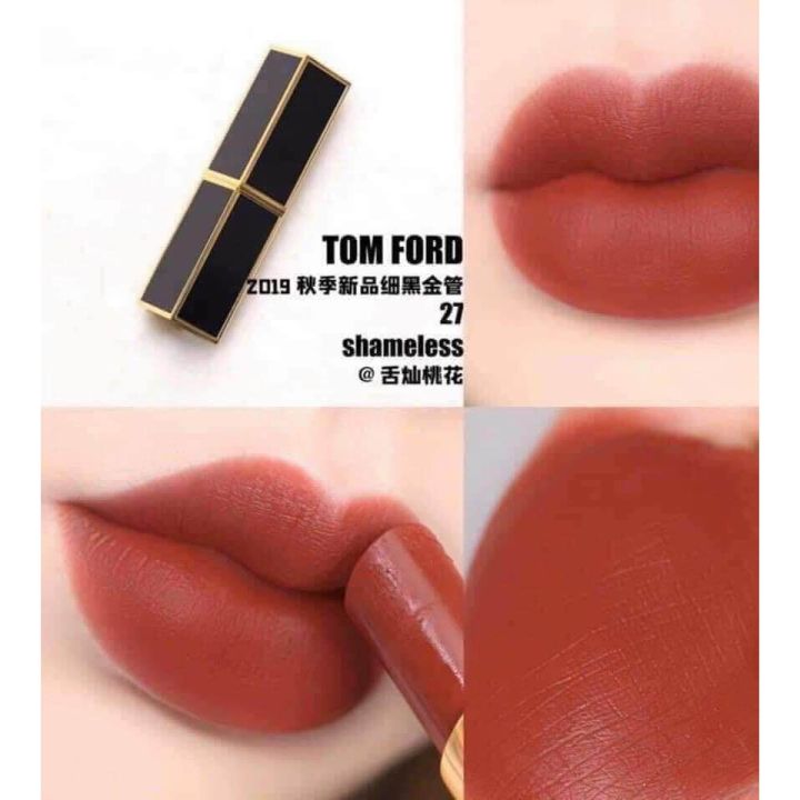 SON TOM FORD CHÍNH HÃNG] Son Tom Ford Matte Màu 07 Ruby Rush + Màu 06 Flame  + Màu 27 Shameless + Màu 24 Marocain) 