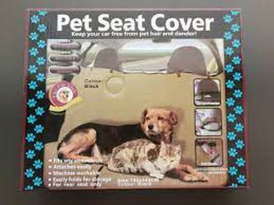 เบาะรองกันเปื้อนในรถสำหรับสุนัขและแมว pet seat cover เบาะกันเปื้อนสุนัขในรถ สีดำ ขนาด 144*144 cm.