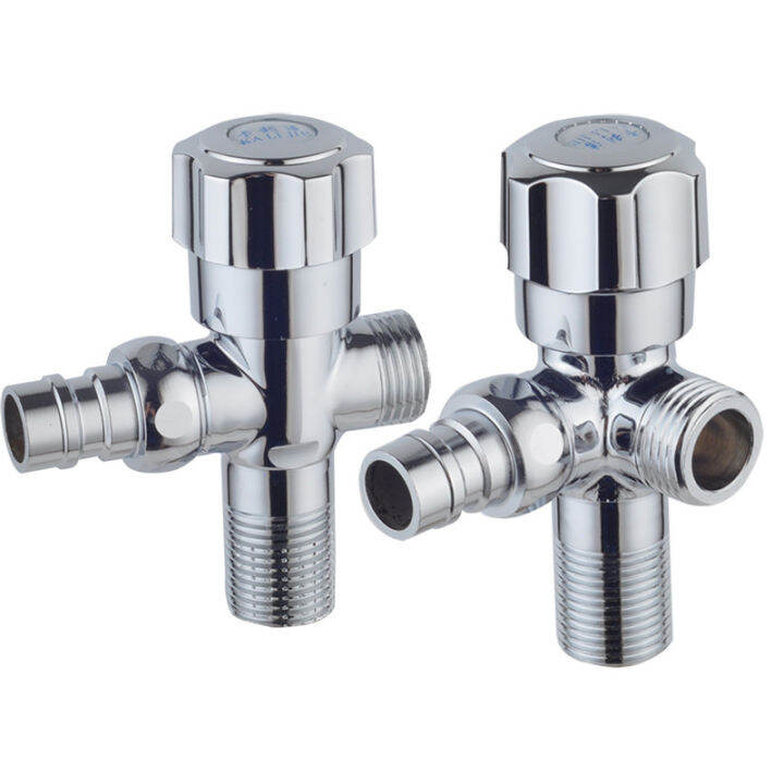 One-in-two-out angle valve All-copper universal toilet water inlet ...