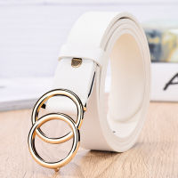 Luxury Designer Belt for women Double ring alloy pin buckle with fashion female dress ladies belts women belt student2021New