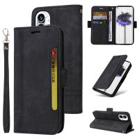 Thinmon For Nothing Phone 1 Magnetische Wallet Telefoon Cover Leather Flip Telefoon Tassen Cover Bracket With Card Slot