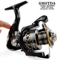 【CC】 Fishing Spinning Reel Metal Spool 5.2:1/4.7:113BB Bearings Carp BK2000-7000 Cup Sea Tackle