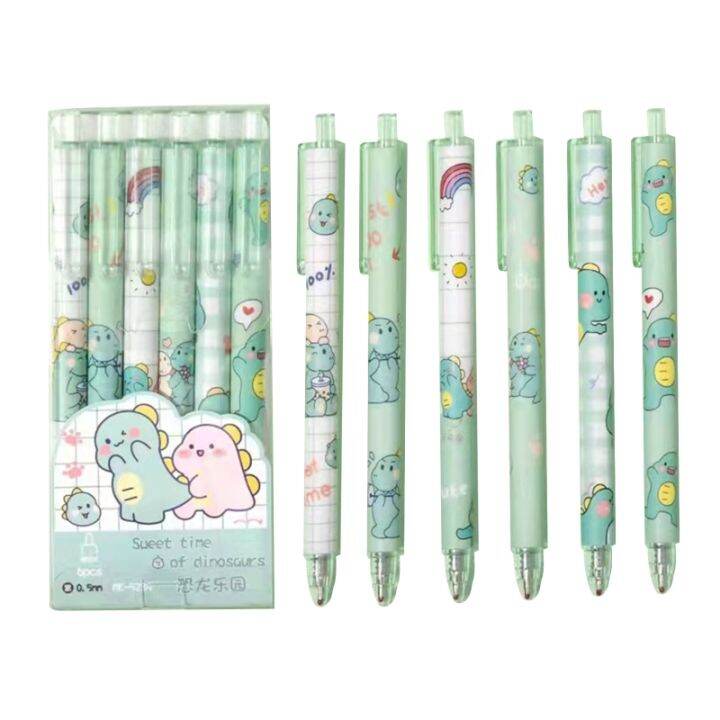 6X Lovely DIY Liquid Ball Pen Retractable Handmade Art Marker Scrapbook