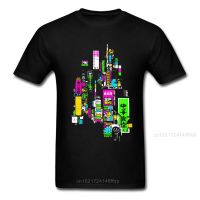 Men Tokyo T Shirt Japan Chic T-Shirt Neon City Tshirts Short Sleeve Clothes Summer Top Anime Tees Funky Black Sweatshirts Cotton 【Size S-4XL-5XL-6XL】