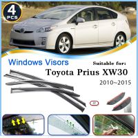 กระจกบังแดดสำหรับ Toyota Prius XW30 XW 30 2010 ~ 2015แผ่นกันฝนกระจกบังลมตัดอุปกรณ์เสริมอัตโนมัติคิ้วกันฝน