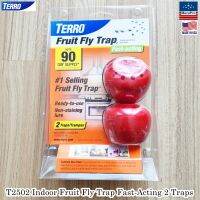 TERRO® T2502 Indoor Fruit Fly Trap Fast-Acting 2 Traps กับดัก แมลงวัน Ready-to-Use