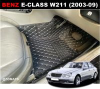 พรมปูพื้นรถยนต์ 6D BENZ E-CLASS W211 (ปี 2003-09) พรม6D เบ๊นซ์ อีคลาส หนานุ่ม เข้ารูป เต็มคัน (พร้อมส่ง)