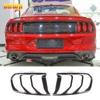 ♀℡ BAWA Lamp Hoods Car Stickers ABS Exterior Tail Light Guard Cover Accessories for Ford Mustang 2018