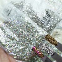 1440pcs Glass 3D Rhinestones For Nail Art Design Gems Nail Decorations Crystal Strass AB Stones SS3-SS10