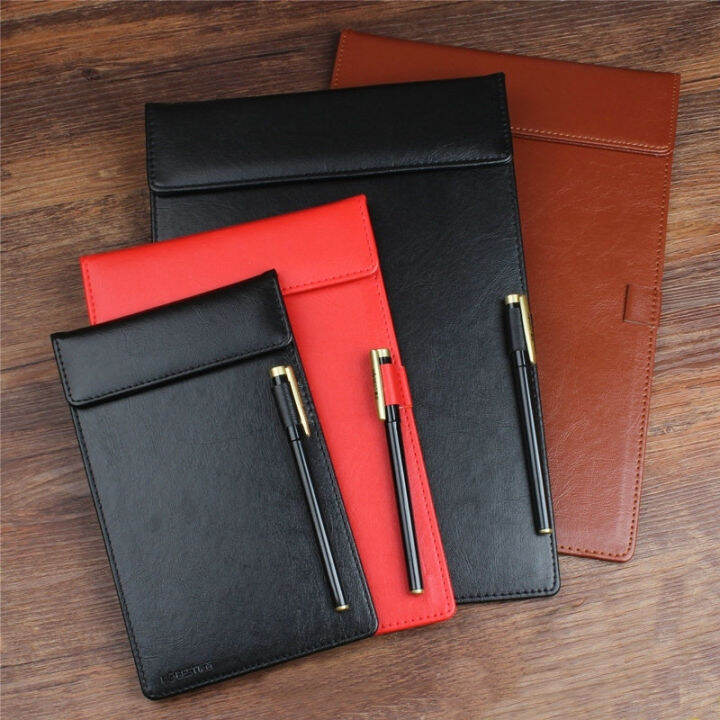 Type PU Leather Clipboard A4 Paper Holder Office Writing Pad
