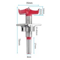 【✆New✆】 hqdeeq ก้าน8มม. 35มม. สำหรับ Forstner สว่านเจาะเครื่องตัดไม้บิตเลื่อยไม้สำหรับบานพับ/ผลิตภัณฑ์ไม้/พลาสติกพร้อมประแจหกเหลี่ยม