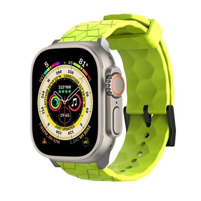 ✷ Football Pattern Band For apple watch strap Ultra 49mm 45mm 44mm 41mm 40mm Pulseira correa Bracelet iwatch Series 3/4/5/6/SE/7/8