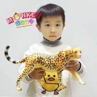 Monkey Toys - โมเดลสัตว์ Cheetah - Leopard เสือดาว ขนาด 38.00 CM แบบนิ่ม (จากหาดใหญ่)