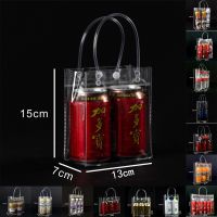 Plastic Gift Tote Bag With Buckle Pvc Transparent Bag Plastic Bag