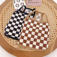 New Summer Pet Clothes Dog Cat Checkerboard Camisole Teddy Bear Sunscreen Breathable Ins Fashion Yorkshire Terrier Dog Vest Clothing Shoes Accessories