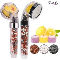 Aroma Shower Head High Pressure Bio-active Stones Lemon Rose Jasmine Aroma Fragrance Filter Anion Bathroom Showerhead Showerheads