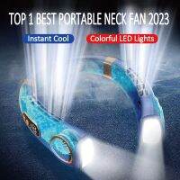 Hanging Neck Digital Display Air Cooler Rechargeable Conditioner Ventillator