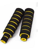 ZZOOI 2 Pairs Motorcycle Large Handlebar Grip + Small Tubes For Brake Clutch Lever Soft Foam Cover Bike Cycling Easy Comfortable