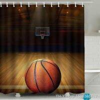 【hot】☫  Basketball Shower Curtain Sets for Boys Teens Athlete Gym Theme Polyester