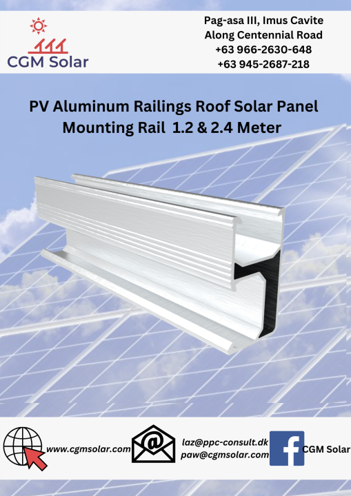 Pv Anodized Aluminum Solar Rail Panel Mounting Rails Meters Lazada Ph