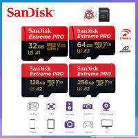 SanDisk Extreme Pro micro sd card A2 เมมของแท้ 128gb ความเร็ว 170MB/s ความจุ 32GB 64GB 128GB 256GB sdการ์ดแท้ เมมโมรี่การ์ด memory card การ์ดหน่วยความจำ sd card แซนดิส sd card แมมโมรี่การ์ด sd การ์ด เมมโมรี่การ์ดโทรศัพท์