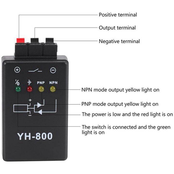 2x-yh-800-photoelectric-switch-tester-proximity-switch-magnetic-switch-tester-sensor-tester-without-battery