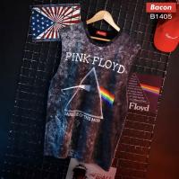 เสื้อกล้ามฟอก เสื้อวินเทจ ผ้าคอตตอนนิ่ม PINK FLOYD