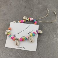 【CW】☂☫ﺴ  Beads Stone Anklets Woven Rope Pendant Leg Anklet Beach Ankle Jewelry New