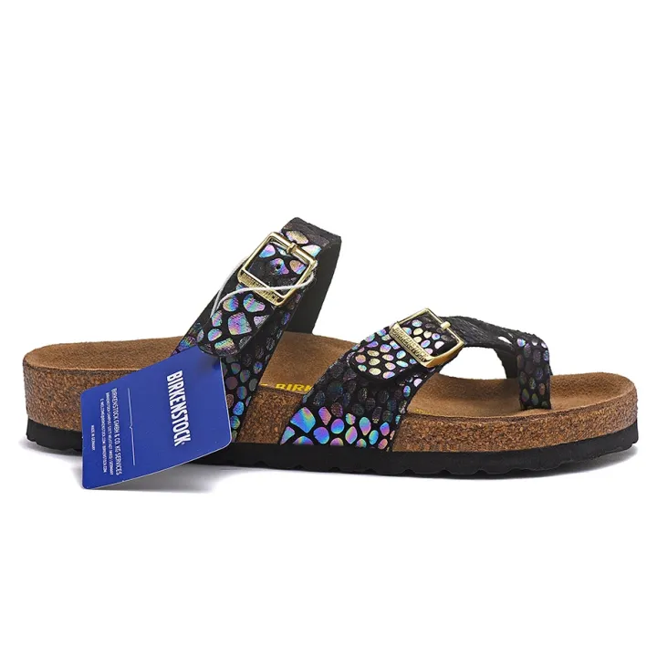 original-birkenstock-mayari-mens-female-classic-cork-black-snake-sandals-slippers-34-46