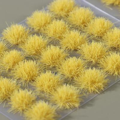 50 PCs 5mm Realistic Flower Grass Tufts Simulation Model Sand Scene DIY Material Miniature Grass Bushes Plant Cluster Scenery Artificial Flowers  Plan