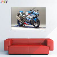 โปสเตอร์ผ้าใบรถจักรยานยนต์ซูซูกิ GSX-R1000R คลาสสิก FAY-ผ้าใบวาดภาพพิมพ์โปสเตอร์ภาพศิลปะตกแต่งผนังที่บ้าน