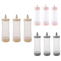 6Pcs Squeeze Squirt Condiment Bottles Ketchup Bottle Mustard Sauce Containers for Kitchen Condiment