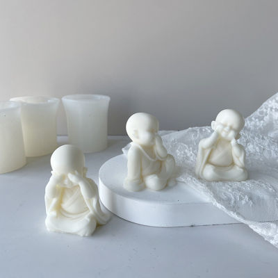 3D Resin Buddhist Moulds Handmade Wax Soap Home DIY Making Decor Polymer Gifts Aroma Epoxy Candle Little Molds