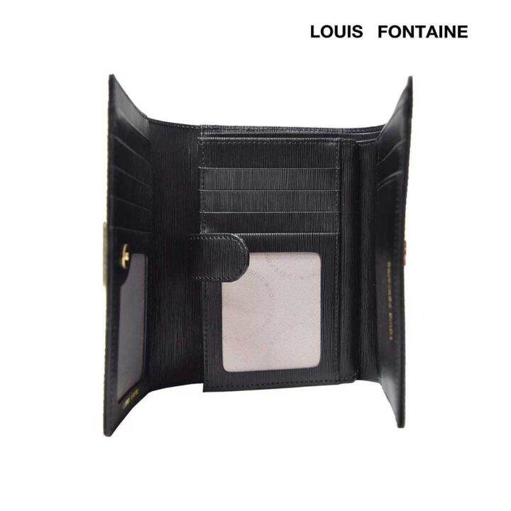 louis-fontaine-กระเป๋าสตางค์-3-พับกลาง-รุ่น-gems-สีดำ-lfw0014