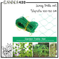 [มีหลายขนาด] scrog net ตาข่ายปลูกผัก ตาข่ายไม้เลื้อย ตาข่ายไนลอน ตาข่ายทำค้างผักเลื้อย เน็ตตาข่าย ตาข่ายHDPE ตาข่ายไนล่อน Nylon net Trellis net LST