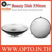 Beauty Dish Reflector 550mm. (Honey Comb Grid Inc) RS-550 Mount Bowens