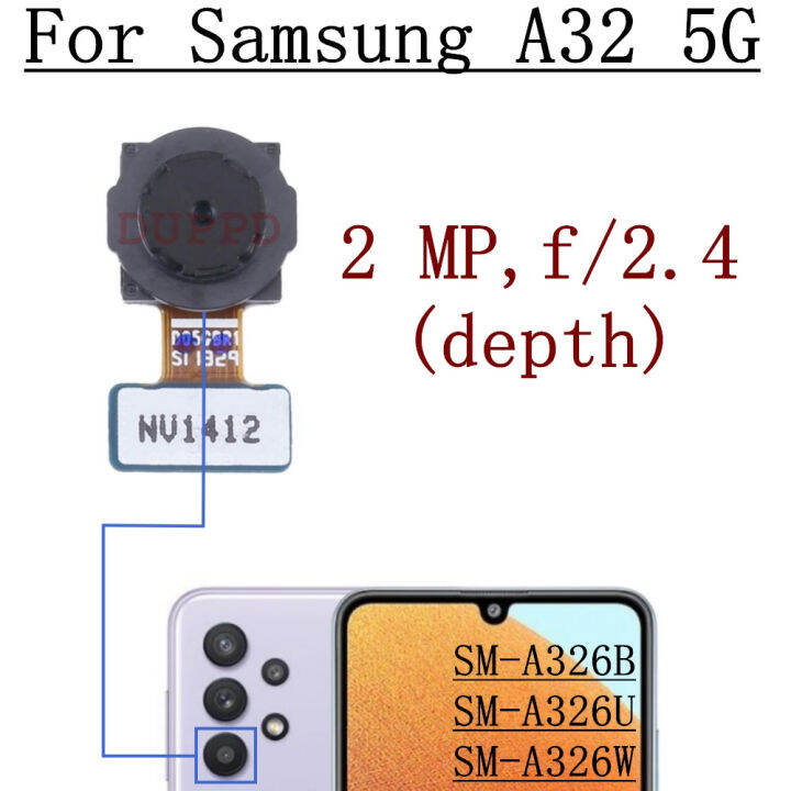 kembali-kamera-utama-unama-a32-samsung-galaxy-5g-a326w-a326b-sm-a326u-depan-lebar-asal-menghadap-kamera-belakang-สายเคเบิลงอได้