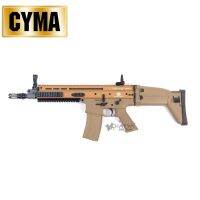 CYMA CM063 SCAR L TAN AEG ระบบไฟฟ้า สีแทน แถมลูกบีบี ~ 1,000 นัด เป้ากระดาษ ,ของเล่นบีบีกัน