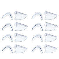 8 Pairs Safety Eye Glasses Side, Slip on Clear Side Shield for Safety Glasses- Fits Most Eyeglasses(M-L)