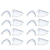 8 Pairs Safety Eye Glasses Side, on Clear Side Shield for Safety Glasses- Fits Most Eyeglasses(M-L)