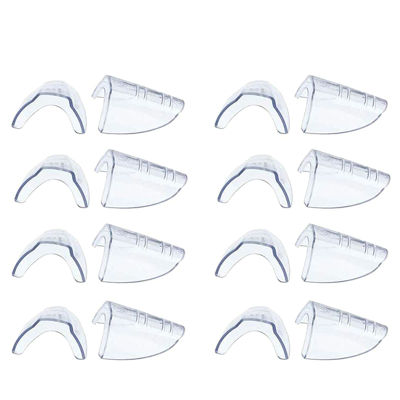 8 Pairs Safety Eye Glasses Side, Slip on Clear Side Shield for Safety Glasses- Fits Most Eyeglasses(M-L)