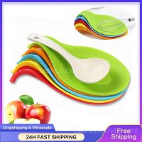 【jw】ஐ□  1pc Silicone Holder Rest Utensils Spatula Eggbeater Resistant Placemat Tray Insulation Mats Tools