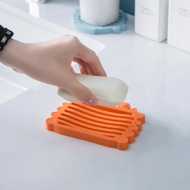 Silicone Coaster Soap Pad Soap Holder Bath Soap Holder Bath Soap Box ...